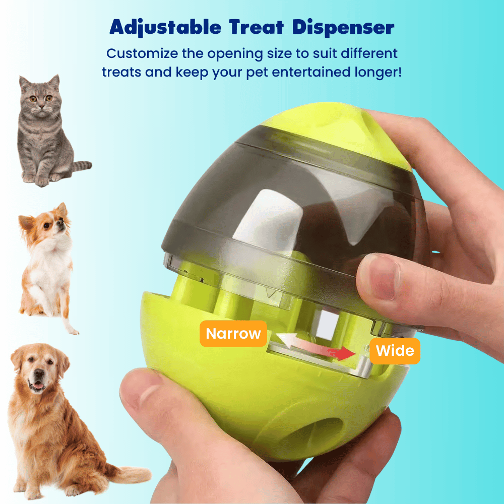 Interactive Treat Dispensing Tumbler Toy for Cats & Dogs - Yappyboo