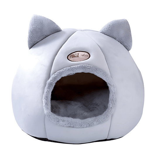 Cozy 2-In-1 Pet Home with Ears – Warm, Soft, and Adorably Stylish! - Yappyboo