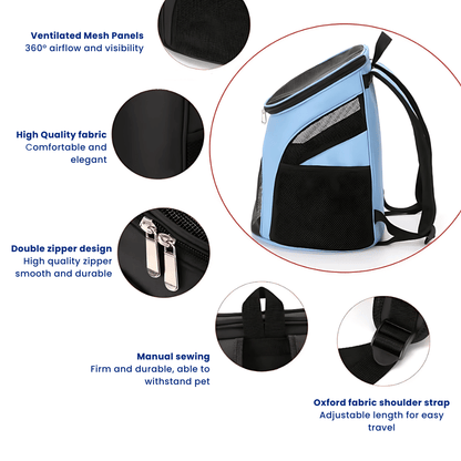 Comfy Small Pet Travel Backpack - Yappyboo 