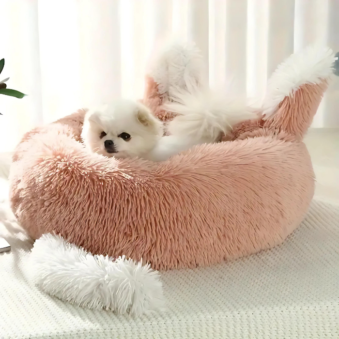 Cozy Plush Pet Bed for Cats & Small Dogs – Soft & Non-Slip Design - Yappyboo