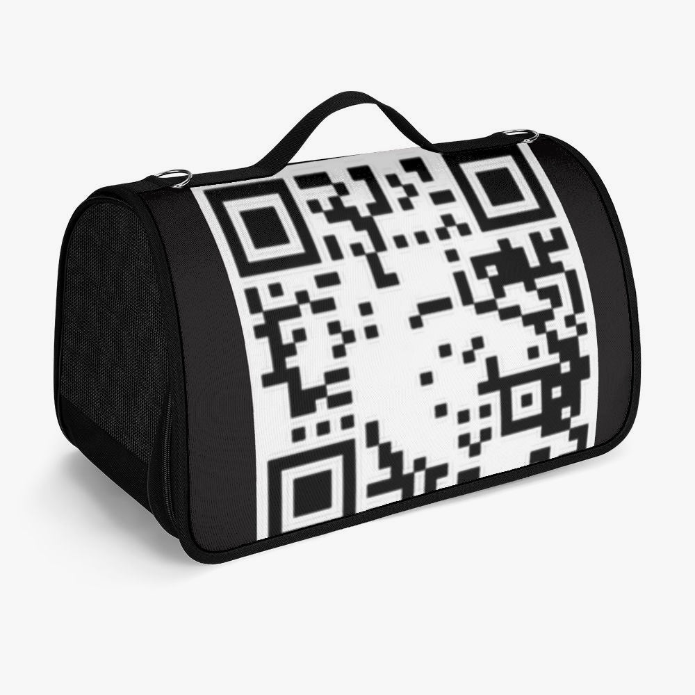 Pet Carrier Bag QR Code – Stylish and Functional Travel Companion