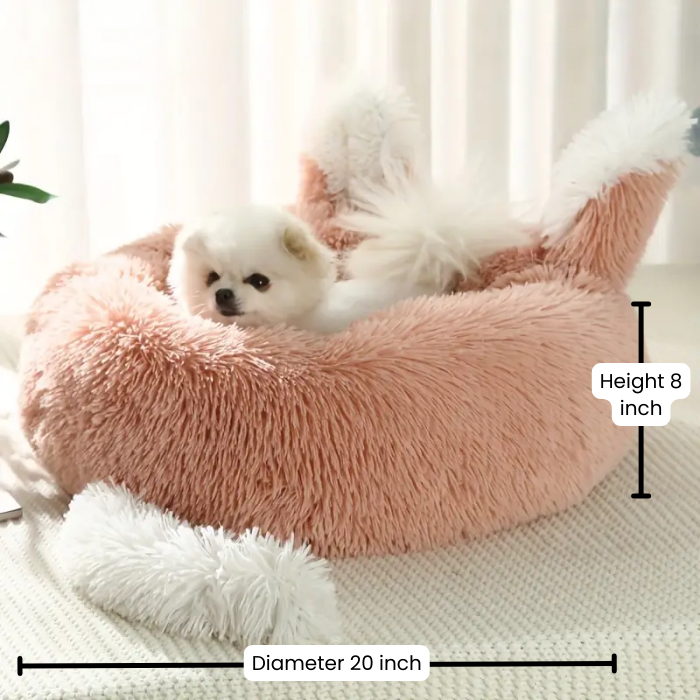 Cozy Plush Pet Bed for Cats & Small Dogs – Soft & Non-Slip Design - Yappyboo