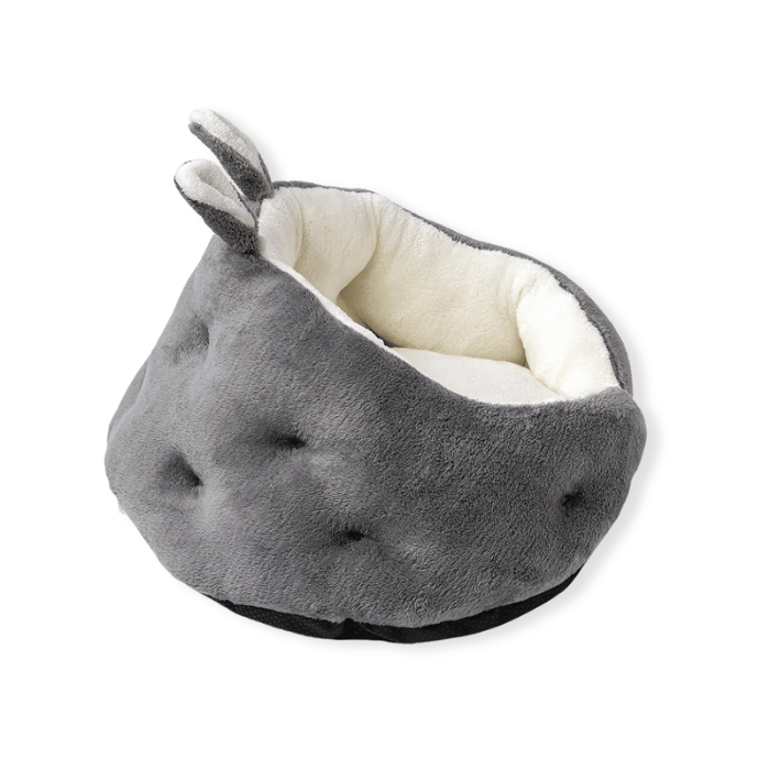 Bunny Ear Design Plush Pet Bed – Soft, Cozy, and Stylish for Cats & Small Dogs - Yappyboo