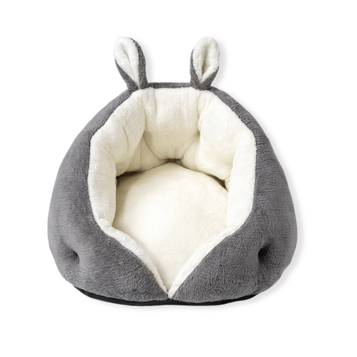 Bunny Ear Design Plush Pet Bed – Soft, Cozy, and Stylish for Cats & Small Dogs - Yappyboo