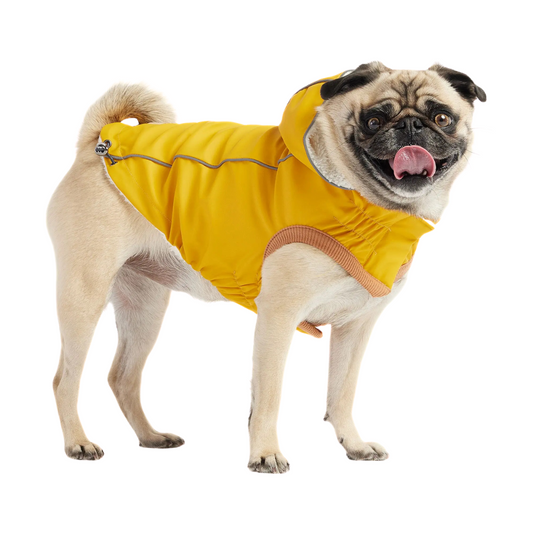 Waterproof Insulated Dog Raincoat – Elasto-Fit with Warm Sherpa Lining