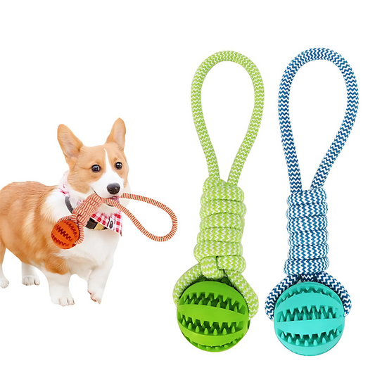 Bite-Resistant Rope Ball Dog Toy – Perfect for Chewing, Fetching, and Tugging - Yappyboo