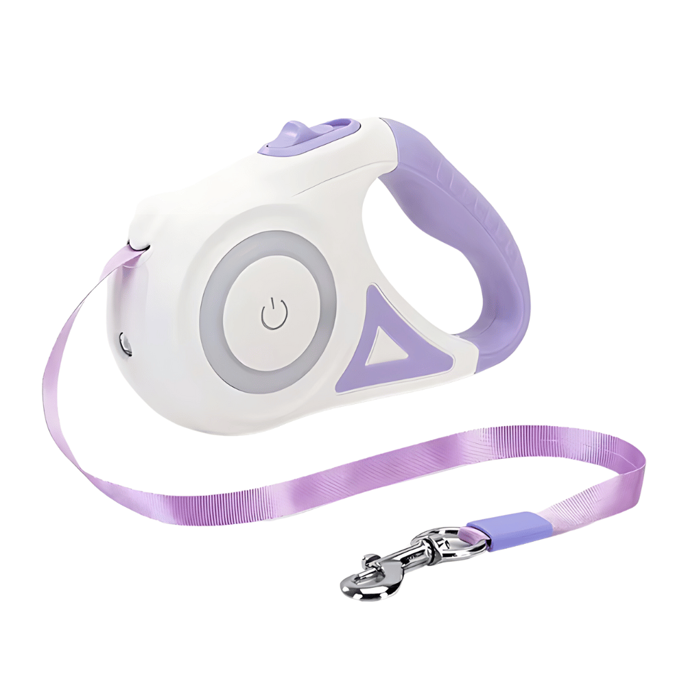 Automatic Retractable LED Dog Leash – Safe Night Walks with One-Hand Control - Yappyboo