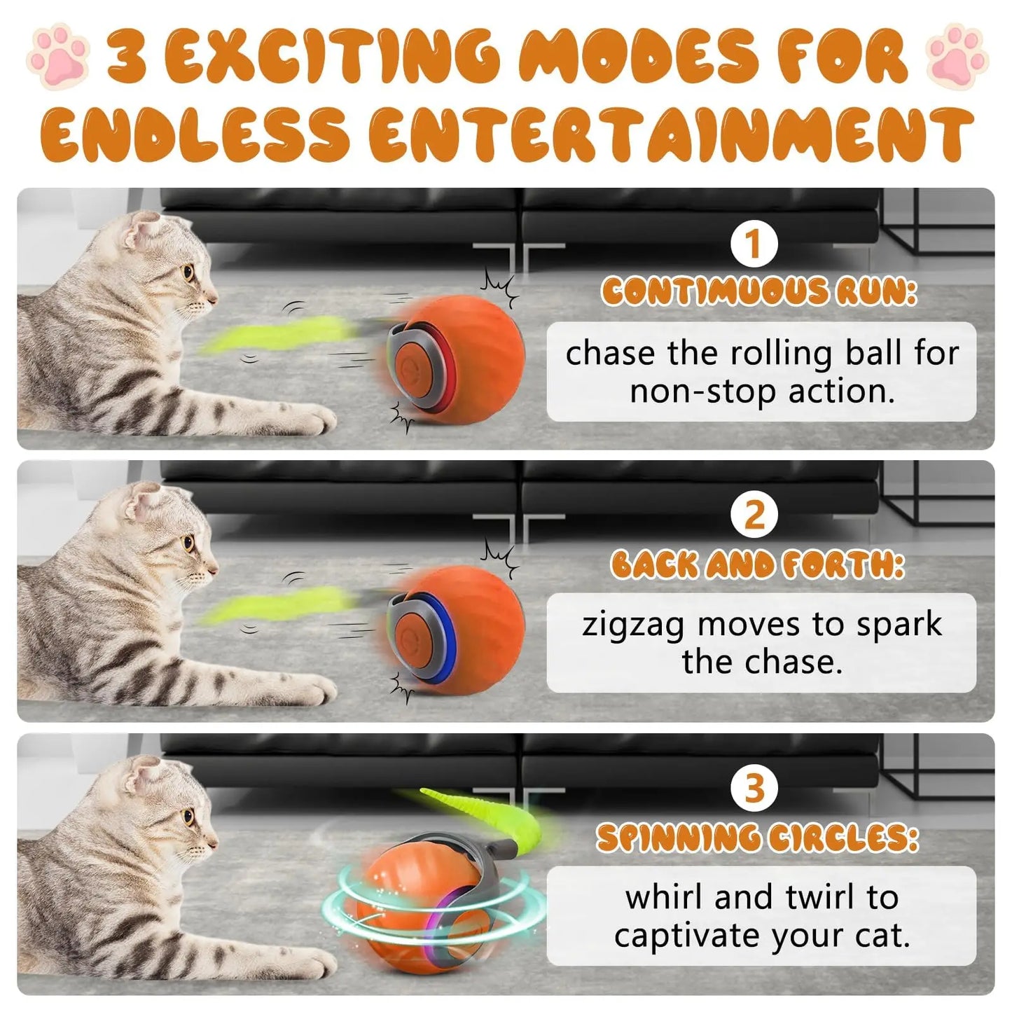 Interactive Cat Adventure Ball