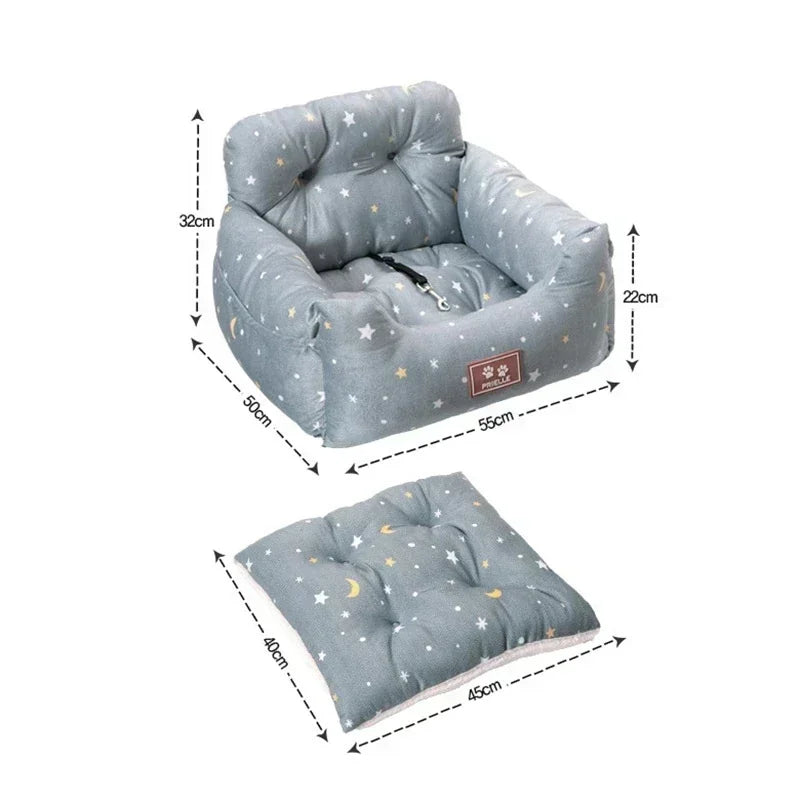 Cozy Pet Travel Dog Bed - Dog Seat Booster - Yappyboo 