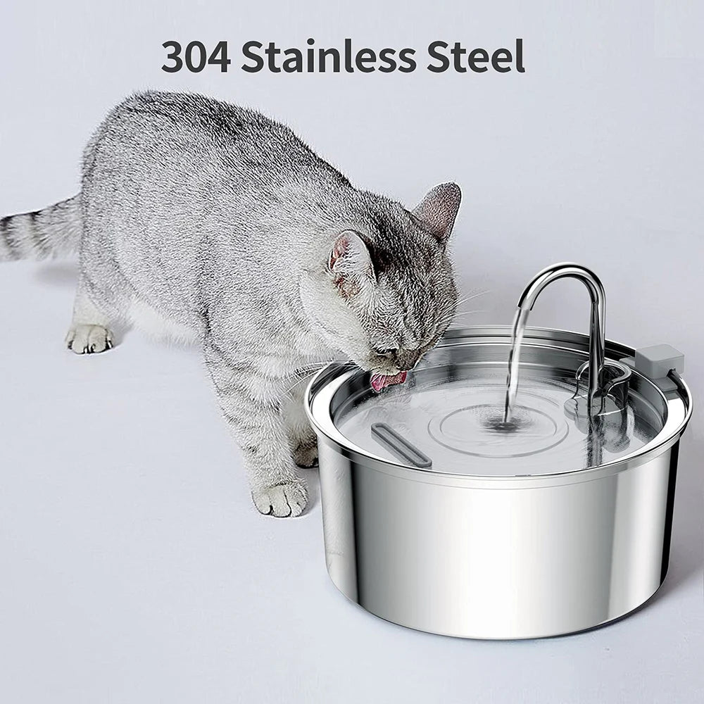 Quiet Stainless Pet Water Fountain