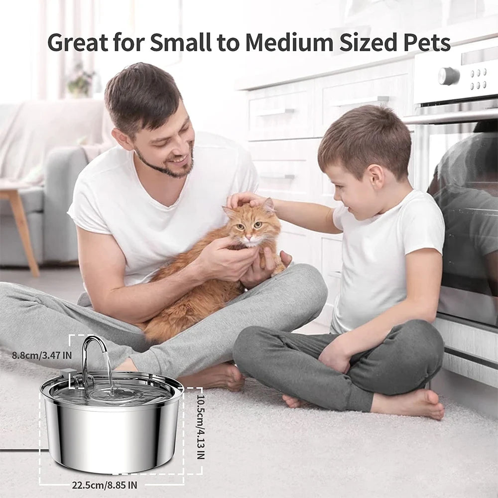 Quiet Stainless Pet Water Fountain