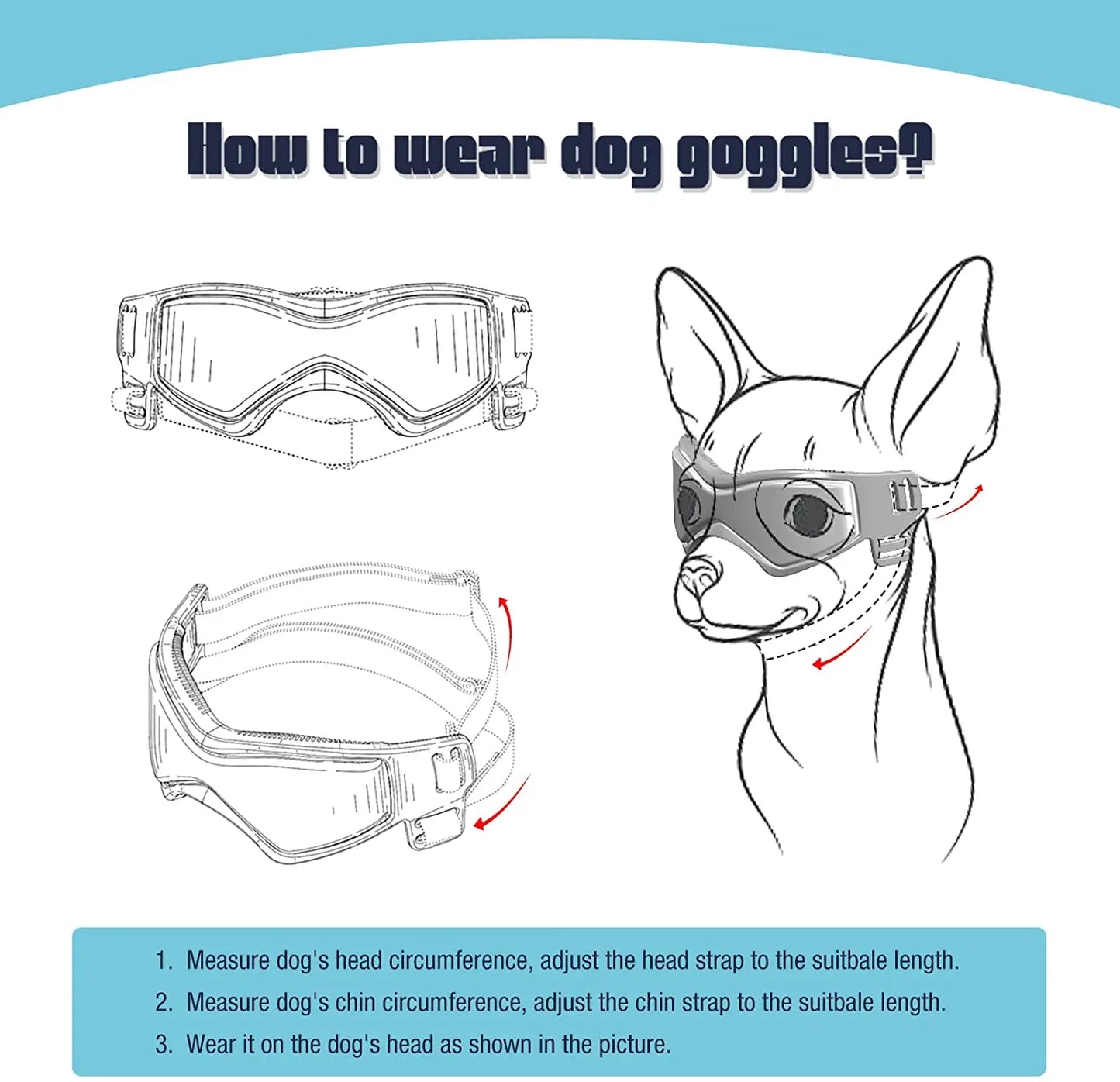 UV Protective Goggles for Dogs 