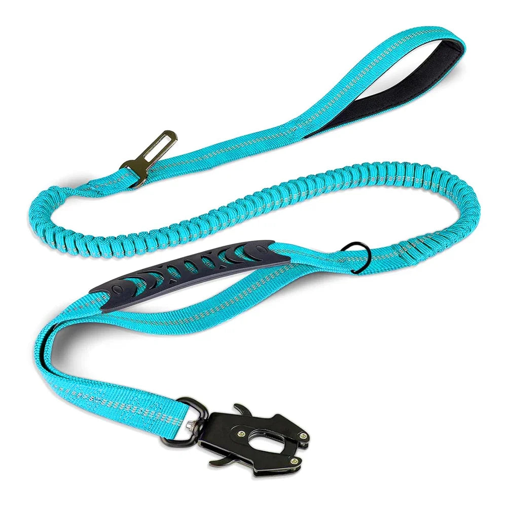 Shock Absorbing Pet Leashes with Car Seatbelt