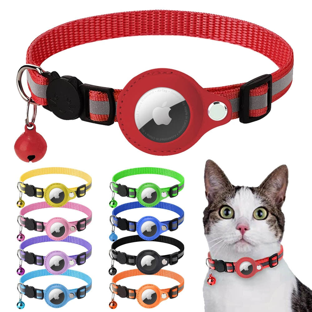 Reflective Airtag Case Collar for Cats and Dogs - Yappyboo