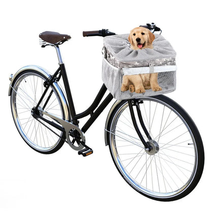 Pet-Friendly Dog Bike Basket