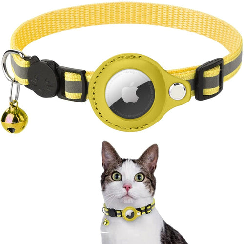 Reflective Airtag Case Collar for Cats and Dogs - Yappyboo