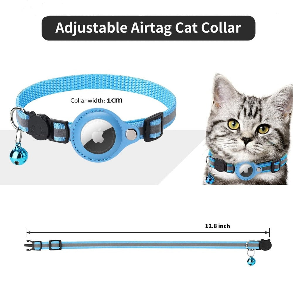 Reflective Airtag Case Collar for Cats and Dogs - Yappyboo