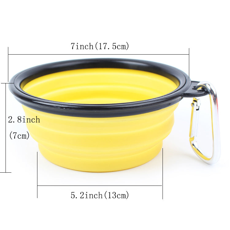 1000ml Collapsible Pet Bowl – Perfect for Travel, Hiking, and Outdoor Adventures - Yappyboo