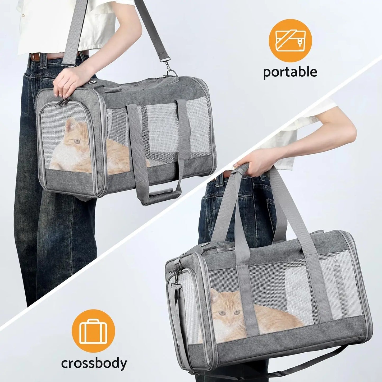 Airline-approved Pet carrier for Dogs and Cats