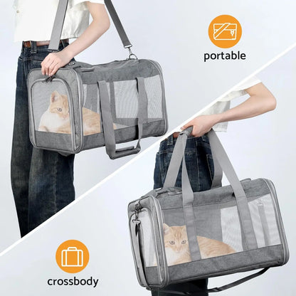 Airline-approved Pet carrier for Dogs and Cats