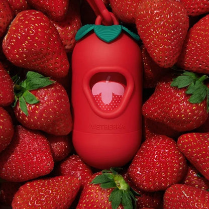 Pet-Friendly Strawberry Waste Bags - Yappyboo 