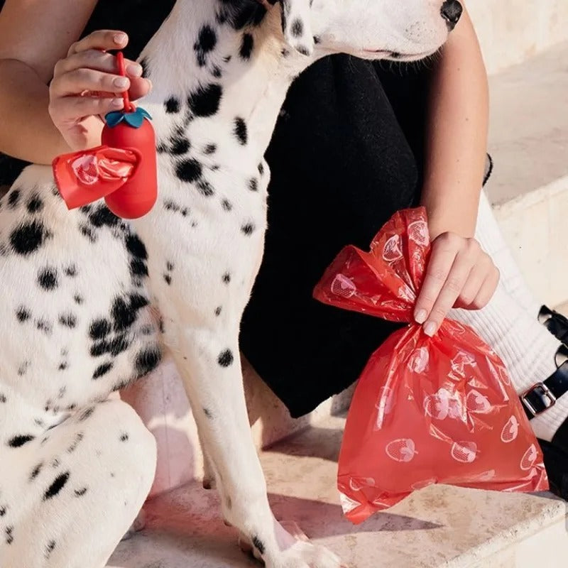 Pet-Friendly Strawberry Waste Bags - Yappyboo 
